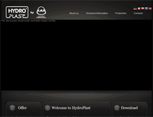 Tablet Screenshot of hydroplast.de